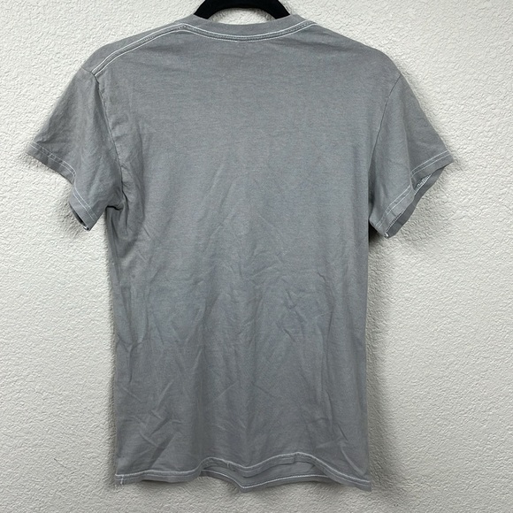 Pacsun Jeep Retro Vintage Wash Checkerboard Graphic Tee T Shirt Gray Sz S - Picture 2 of 8